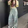 雲霧垂墜寬褲（奶綠）